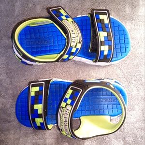 Skechers sandals megracraft "mine craft" size 13